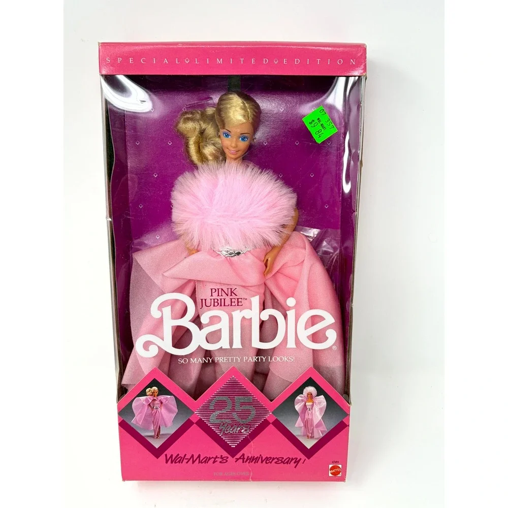 Vintage 1987 Pink Jubilee Barbie Wal-Mart 25th Anniversary Special Edition 4389